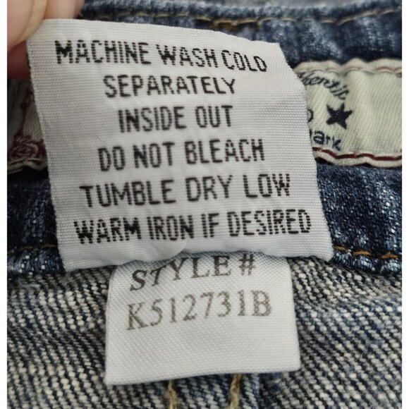 YMI Womens Denim Mini Skirt With Rivet Details Size 11 Length: 14" - Picture 7 of 7